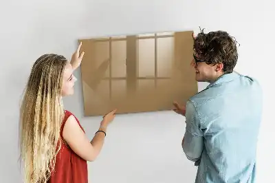 Magnetic marker board dark beige