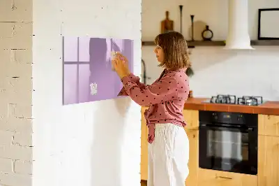 Magnetic glass dry-erase board by Lilas