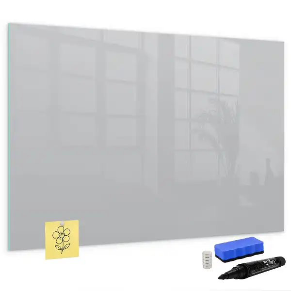 Magnetic marker board light gray