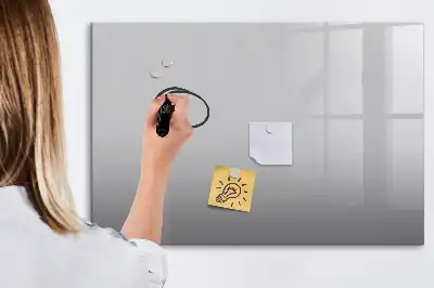 Magnetic marker board light gray