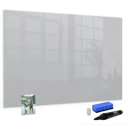 Magnetic marker board light gray