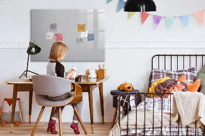 Magnetic marker board light gray