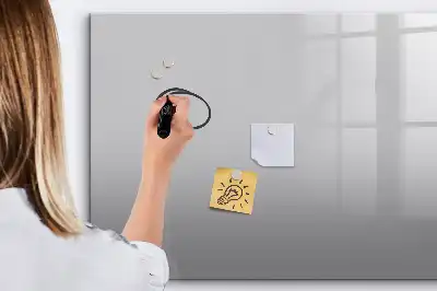 Magnetic marker board light gray