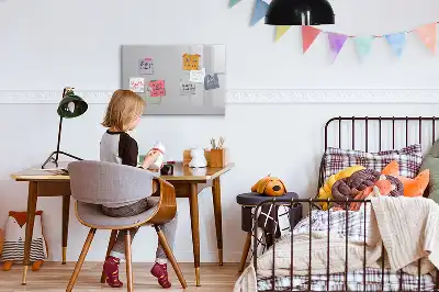 Magnetic marker board light gray