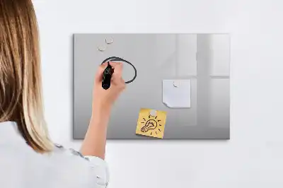 Magnetic marker board light gray