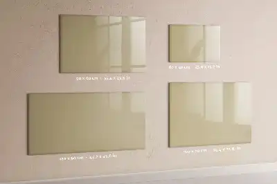 Magnetic glass dry erase board in beige