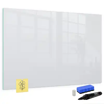 Magnetic glass dry erase board off-white