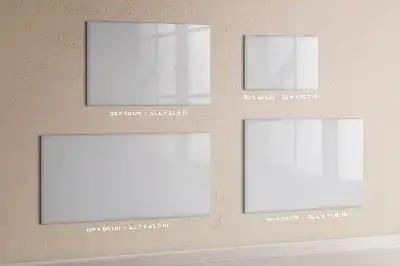 Magnetic glass dry erase board off-white
