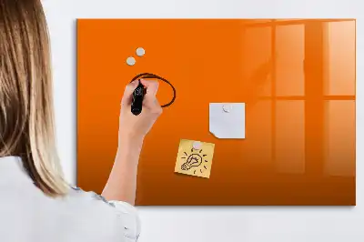 Magnetic marker board orange