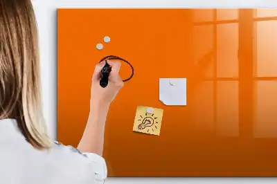 Magnetic marker board orange