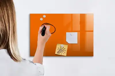 Magnetic marker board orange