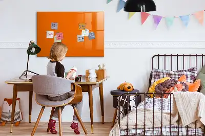 Magnetic marker board orange