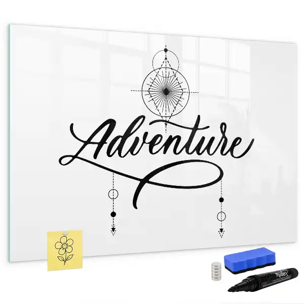 Magnetic marker board Adventure design