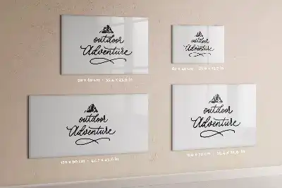 Magnetic glass dry erase board for outdoor adventure