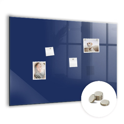 Magnetic board for wall Blue color