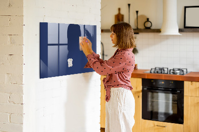 Magnetic board for wall Blue color