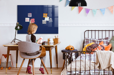 Magnetic board for wall Blue color