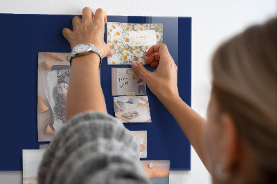 Magnetic board for wall Blue color