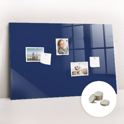 Magnetic board for wall Blue color