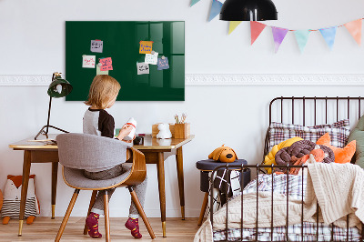 Magnetic board for wall Bottle green color