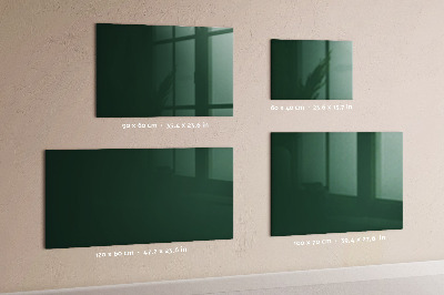 Magnetic board for wall Bottle green color