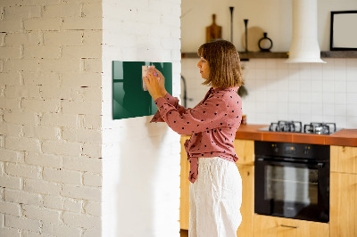 Magnetic board for wall Bottle green color