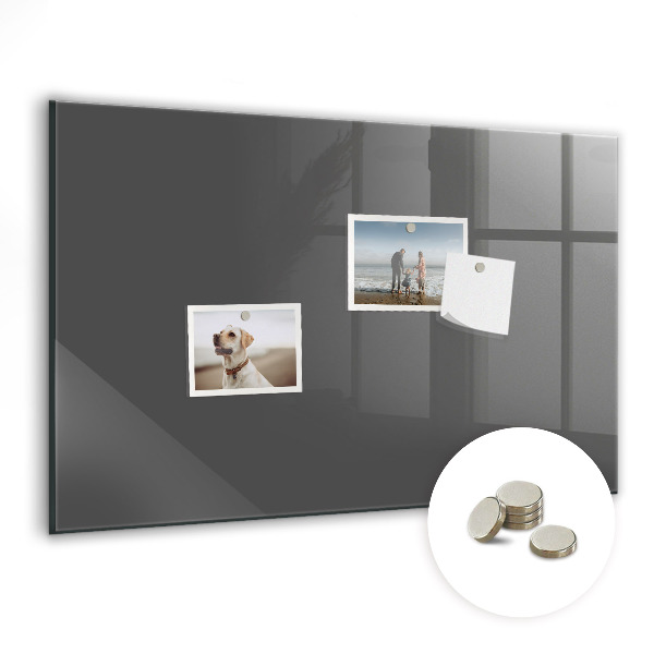 Magnetic board for wall Gray color