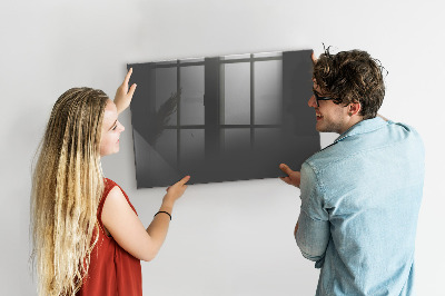 Magnetic board for wall Gray color