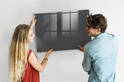 Magnetic board for wall Gray color