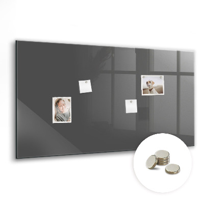 Magnetic board for wall Gray color