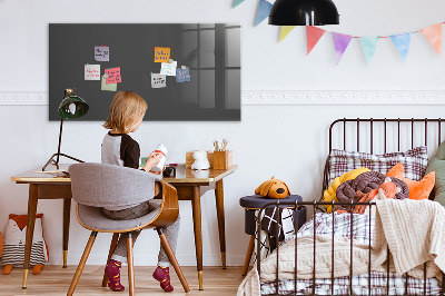 Magnetic board for wall Gray color