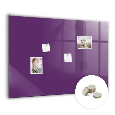 Magnetic board for wall Violet color