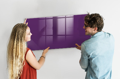 Magnetic board for wall Violet color