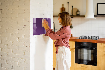 Magnetic board for wall Violet color