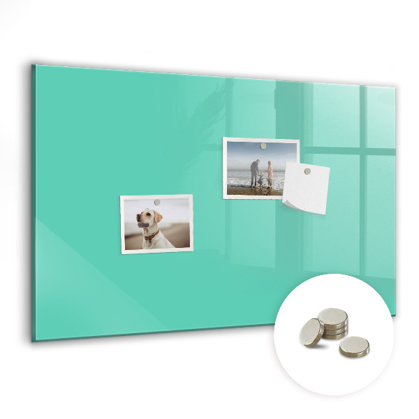 Magnetic board for wall Turquoise color