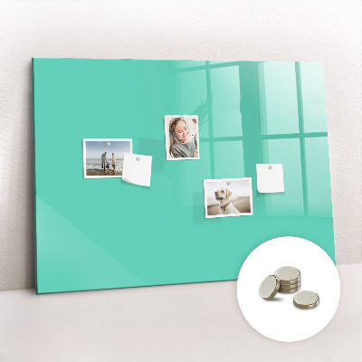 Magnetic board for wall Turquoise color