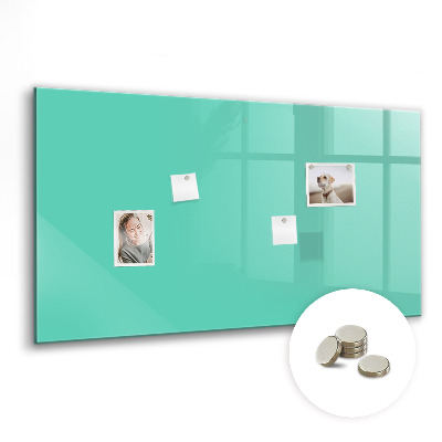 Magnetic board for wall Turquoise color