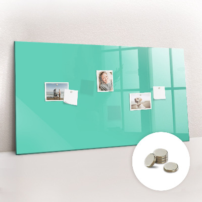 Magnetic board for wall Turquoise color