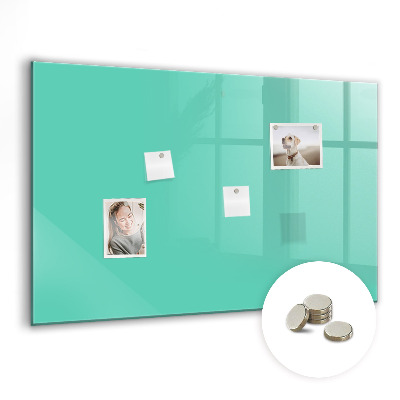 Magnetic board for wall Turquoise color