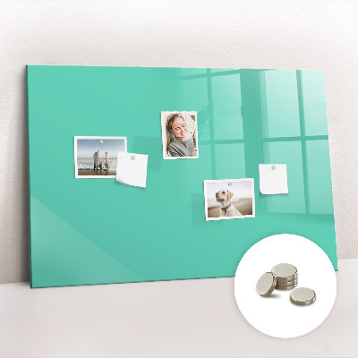 Magnetic board for wall Turquoise color