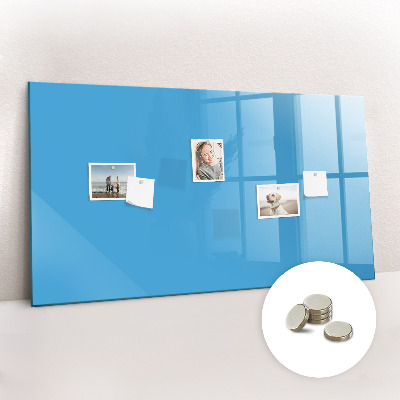 Magnetic board for wall Light blue color