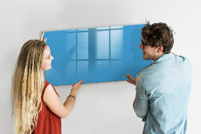Magnetic board for wall Light blue color