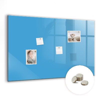 Magnetic board for wall Light blue color