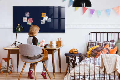 Magnetic board for wall Dark navy blue color