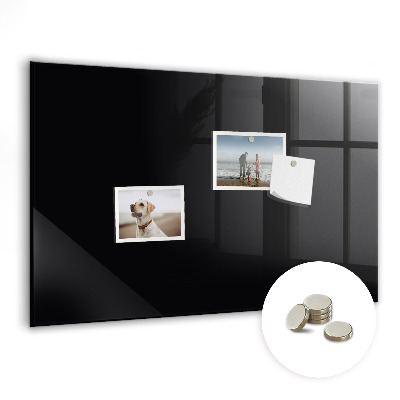 Magnetic board for wall Black color