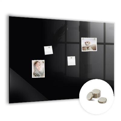 Magnetic board for wall Black color