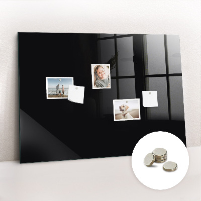 Magnetic board for wall Black color