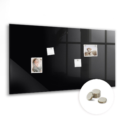 Magnetic board for wall Black color