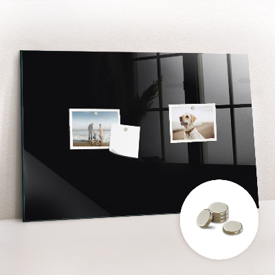 Magnetic board for wall Black color