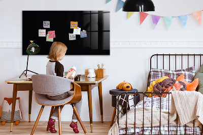 Magnetic board for wall Black color